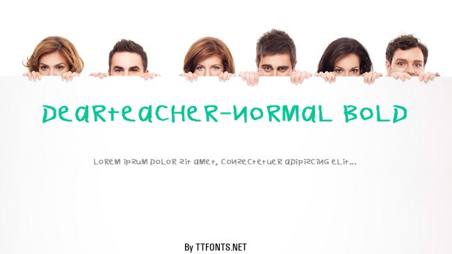 DearTeacher-Normal Bold example